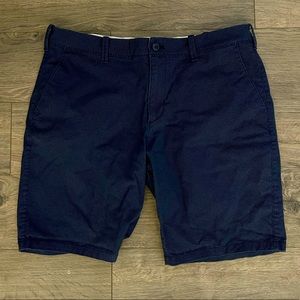 Express Men’s Polka Dot Navy Flat Front Shorts
